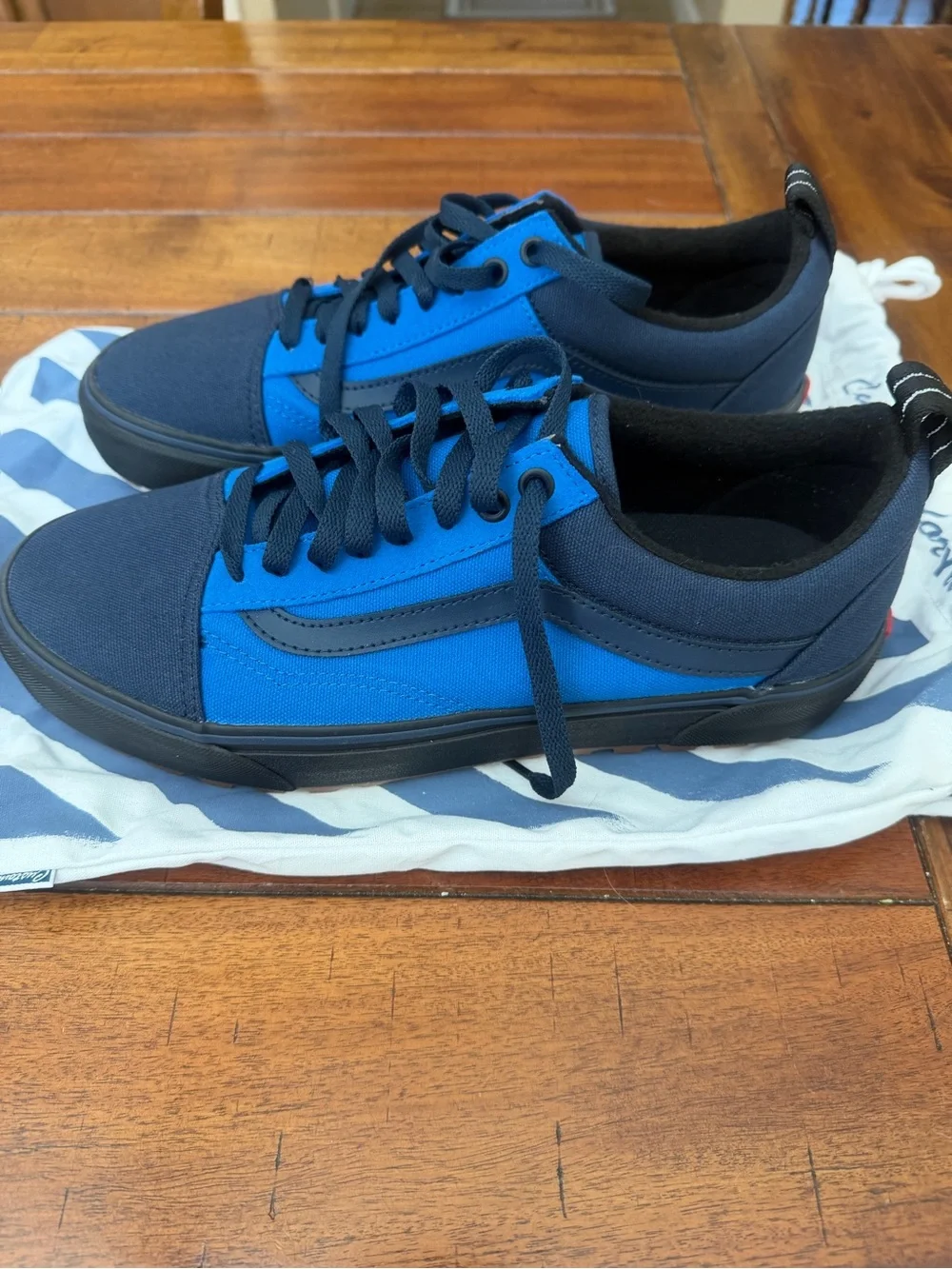 VANS Old Skool Navy Blue/Royal Blue Mens Sneakers Size 10.5 Brand New